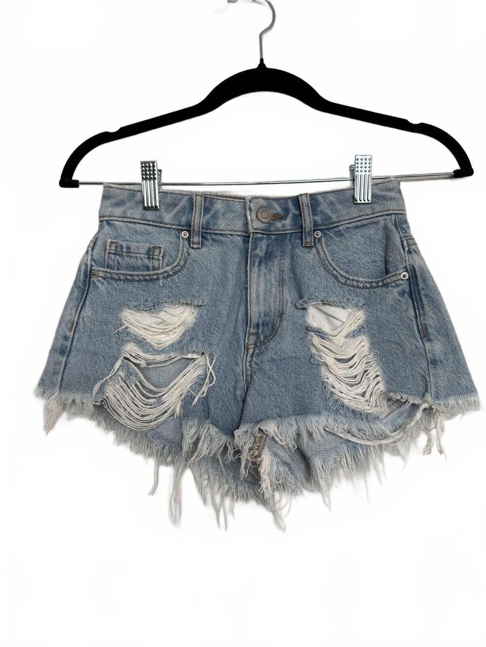 Pacsun High Rise Festival Distressed Denim Shorts size 22